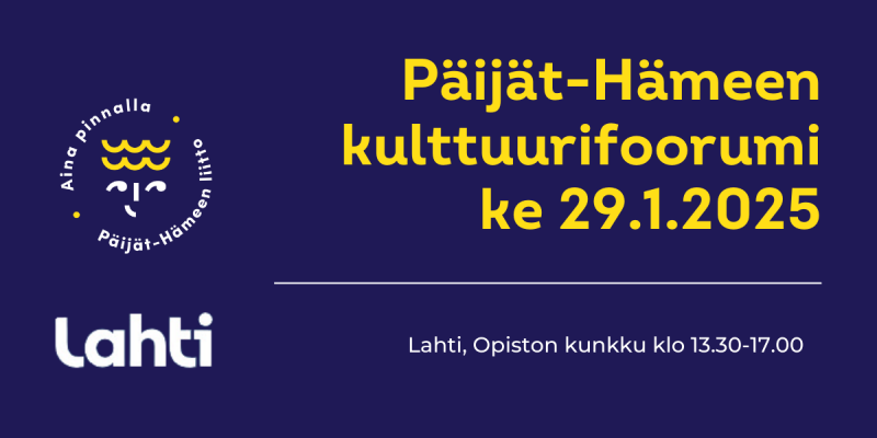 Päijät-Hämeen kulttuurifoorumi 2025